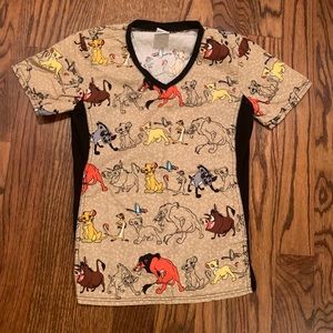 Lion King Scrub Top